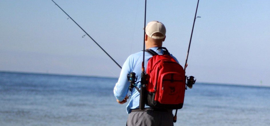 fishing backpack with rod holder