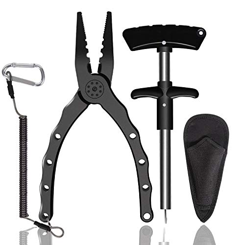 LEXSO Aluminum Fishing Pliers Braid Line Cutters Rustproof Saltwater