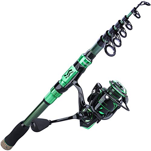 Sougayilang Fishing Rod Reel Combos,Portable Telescopic Fishing Pole