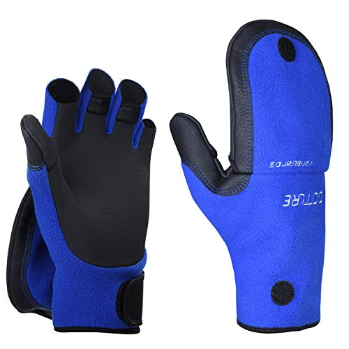 Goture Men Gloves Frosty climate XL Ice Fishing Gloves Mens Water