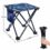Mini Folding Stool, Transportable Lightweight Outside Folding Chair with Raise Fetch, 600D Oxford Cloth, Backpack Outside Chair for BBQ, Camping, Ice Fishing, Hurry, Mountaineering, Backyard, Seaside,11.8″x11.8″x13.4″