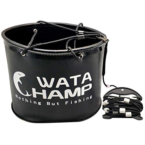 Fishing Bucket, Foldable Fishing Bait Bucket, Multifunctional Portable Folding Fishing Minnow Bucket Fish Live Bait Container, Outdoor Camping EVA Fishing Bag For Kids And Adult (Blue-8Gal/30L