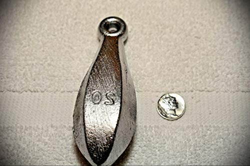 20 OuncesBank Fishing Lead Weights - 4 Sinkers - Deep Tumble Weights ...