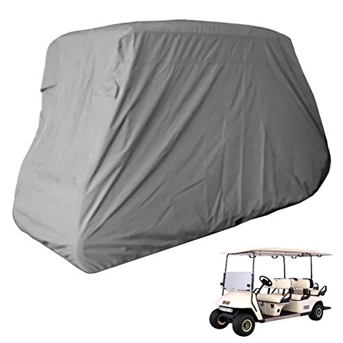 Deluxe 6 Seater Golf Cart Cover (Grey or Taupe), Fits E Z GO, Club Car