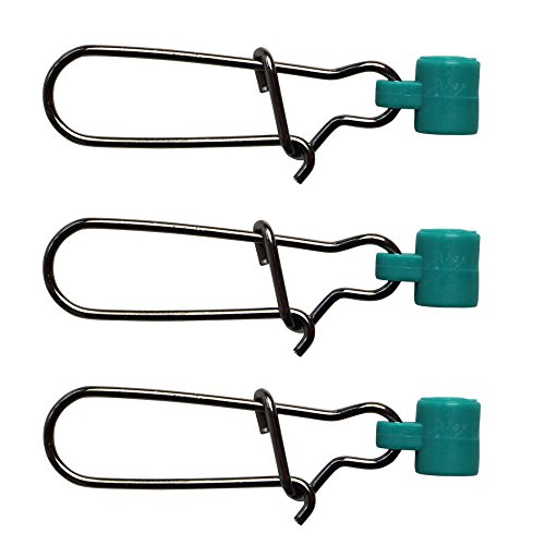 Zenrick 10/25/50/100 Packs Fishing Line Sinker Slide with Duo Lock Snap