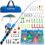 PLUSINNO Formative years Fishing Pole, Transportable Telescopic Fishing Rod and Reel Combo Bundle – with Spincast Fishing Reel Kind out Field for Boys, Ladies, Formative years…