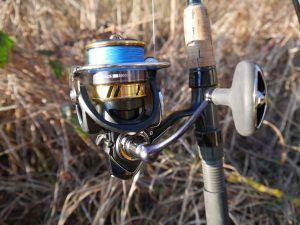 Daiwa Legalis LT fishing reel on rod